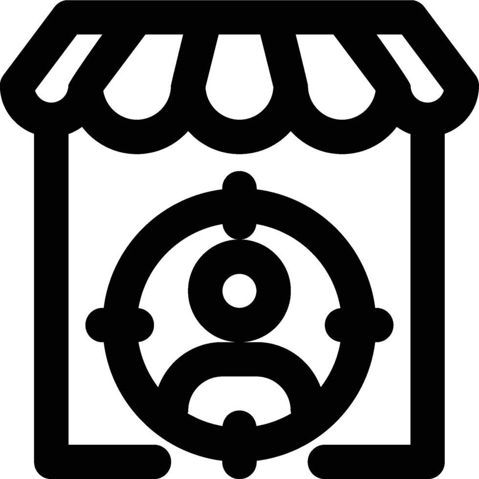 Target Market, Target Audience, Target Customer Outline Icon vector