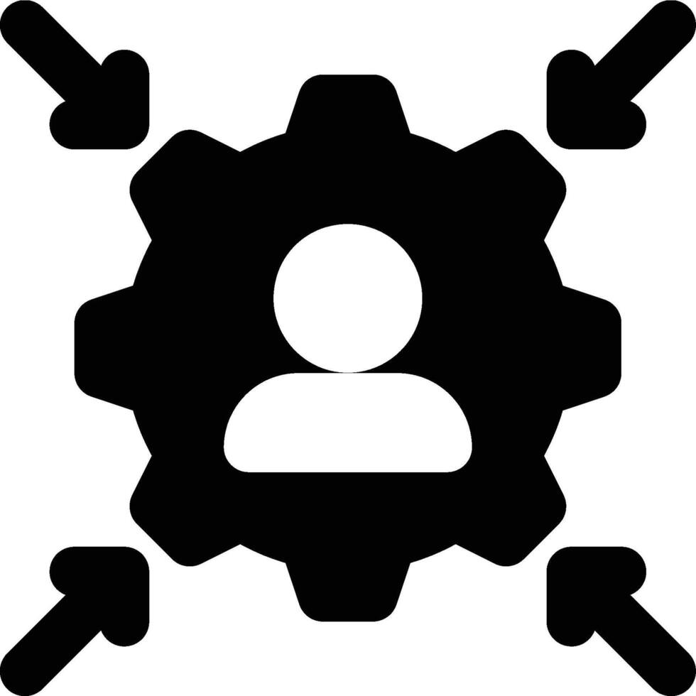 Personalization, Personalize, Customer Personalization Glyph Solid Icon vector