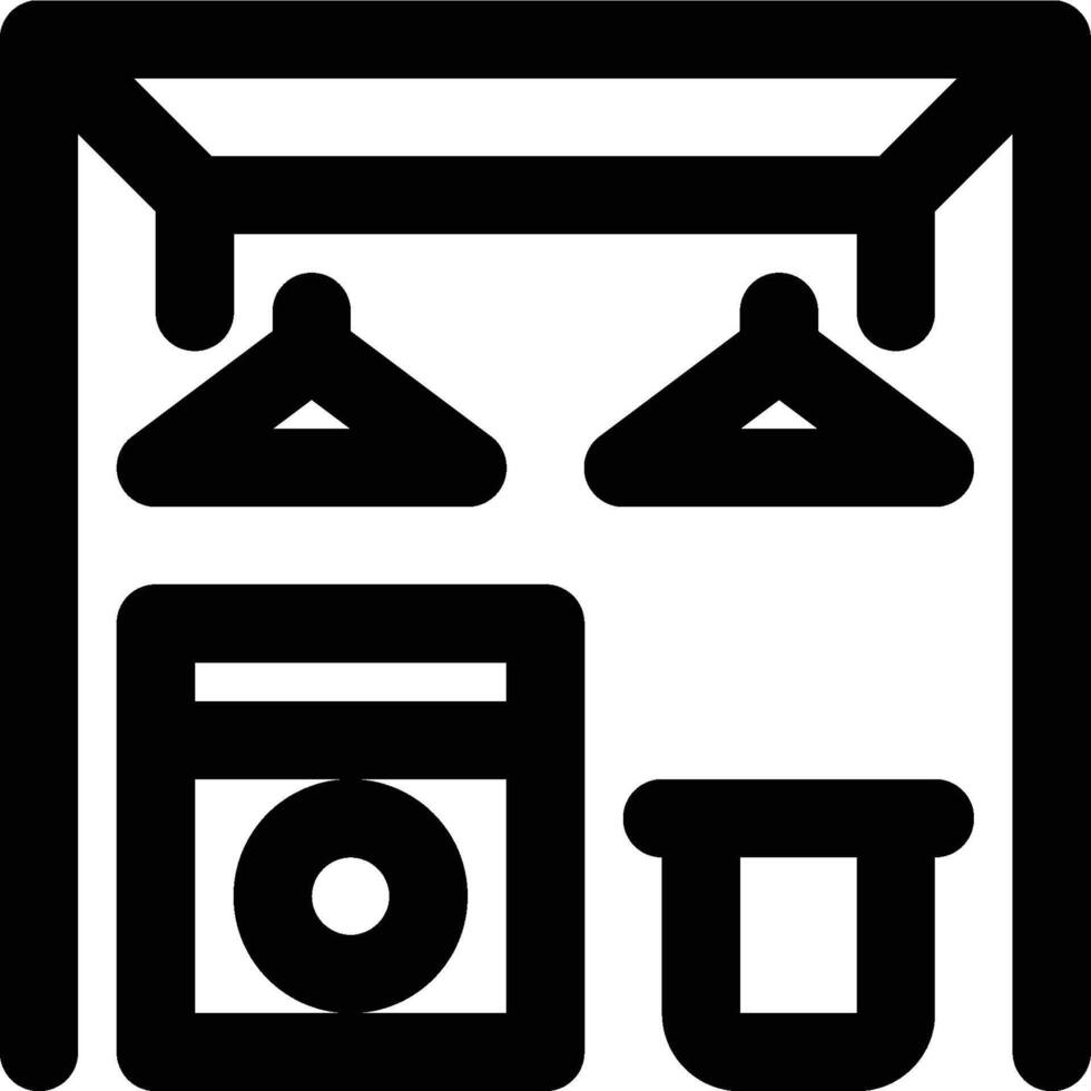 Utility Room, Utility, Room Outline Icon vector