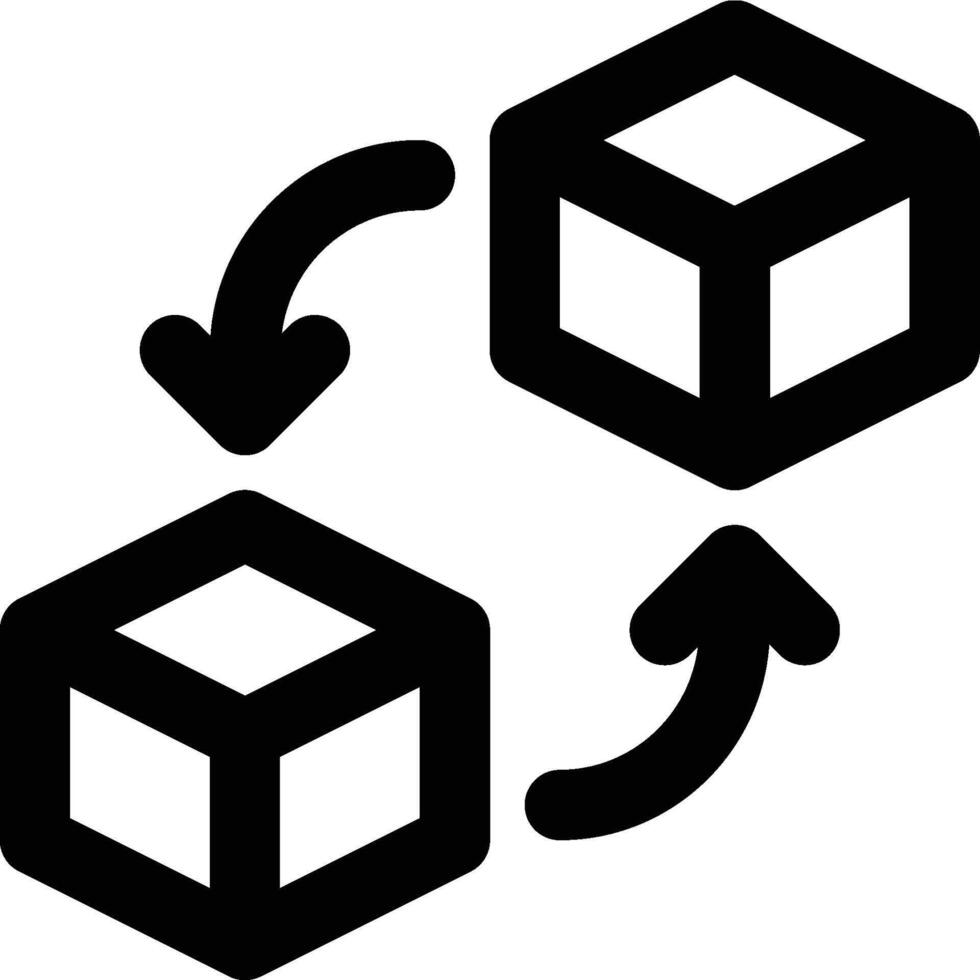 Stock Rotation, Product Replacement, Restock Outline Icon vector