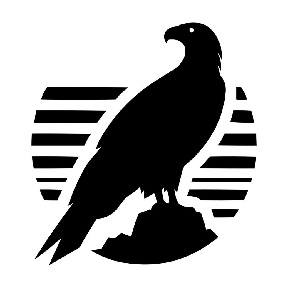 Eagle Silhouette Design Logo vector