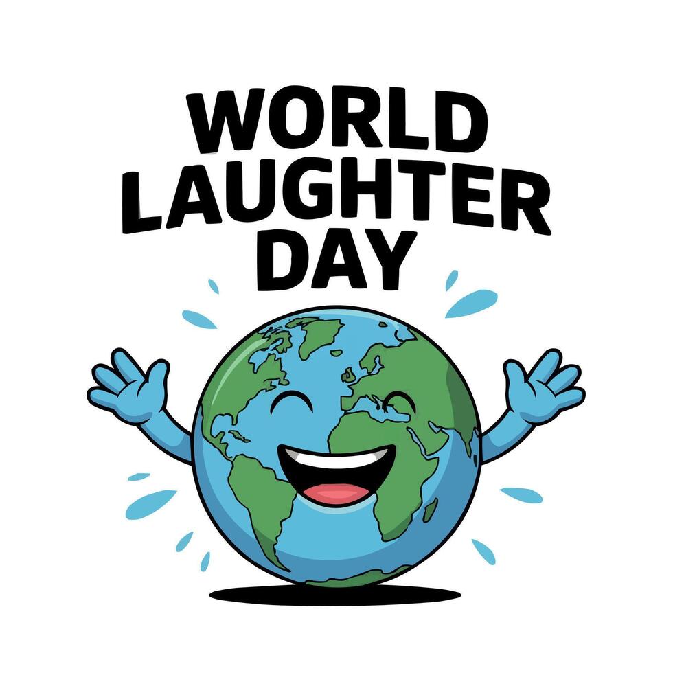 world laughter day concept illustration vector