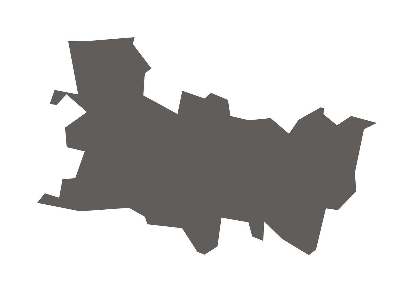 Shajapur District Map Highlighted on Madhya Pradesh State vector