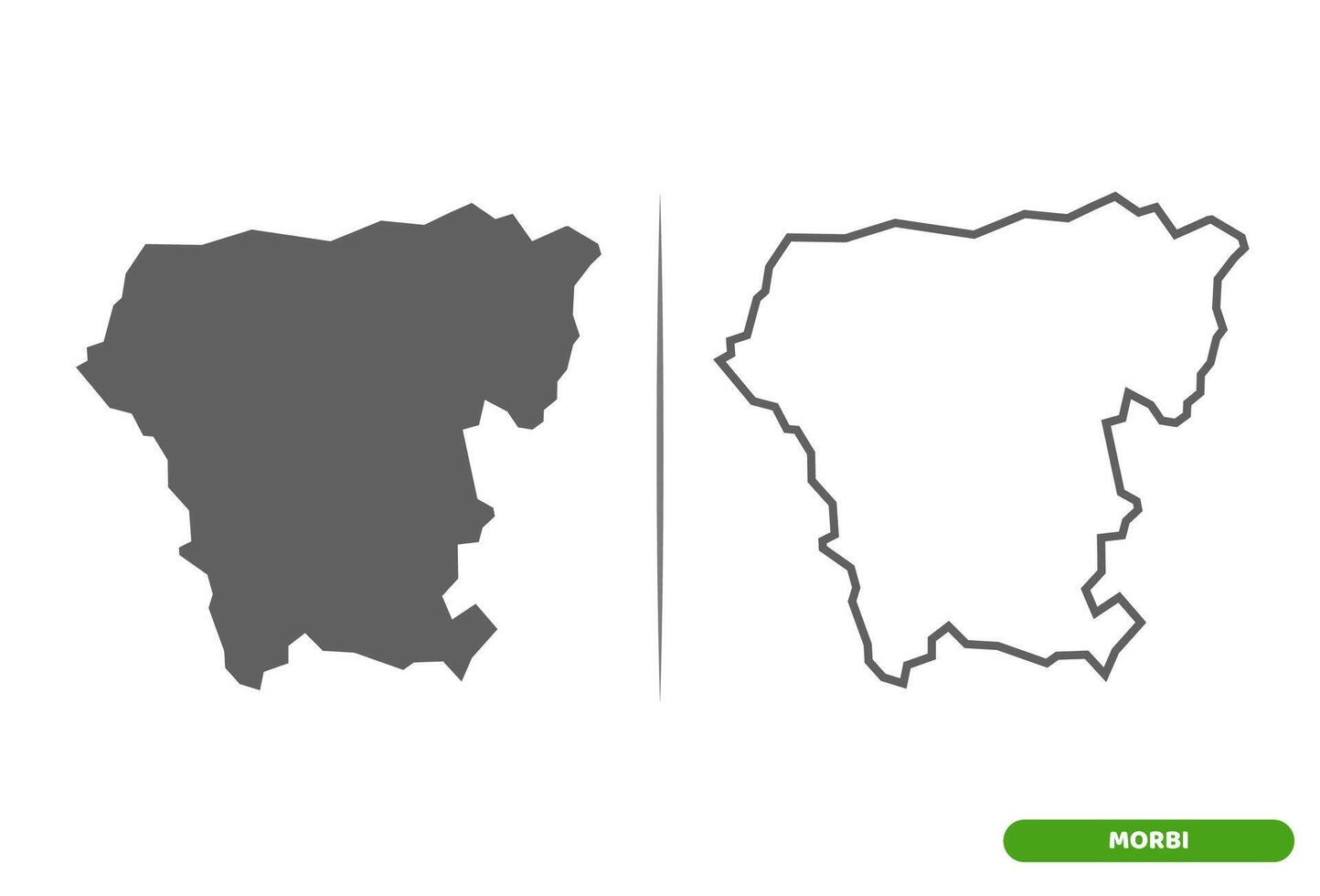 Morbi District Map vector