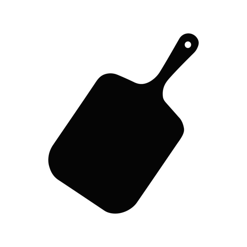 Pizza peel silhouette vector