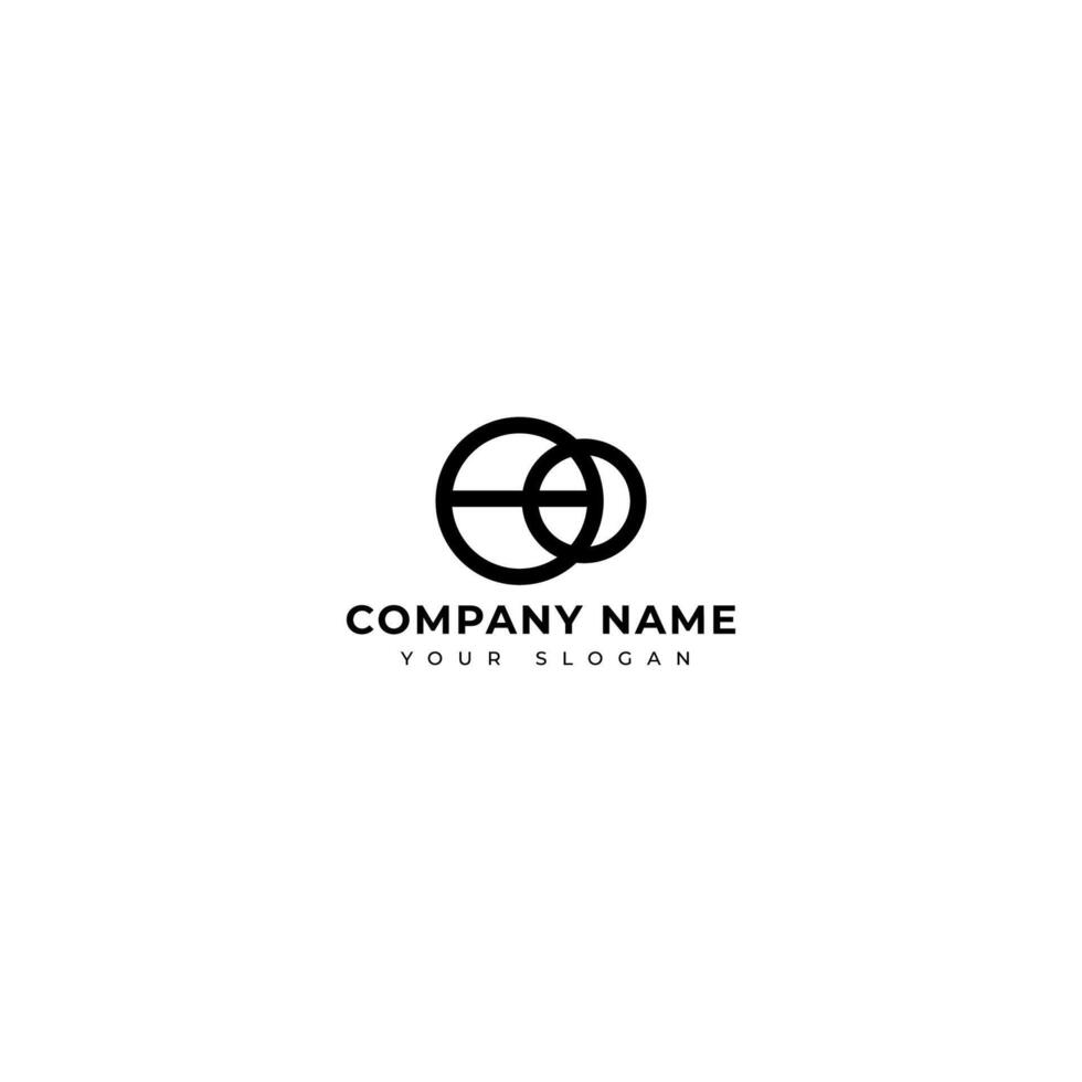 Modern Letter OO logo design template vector