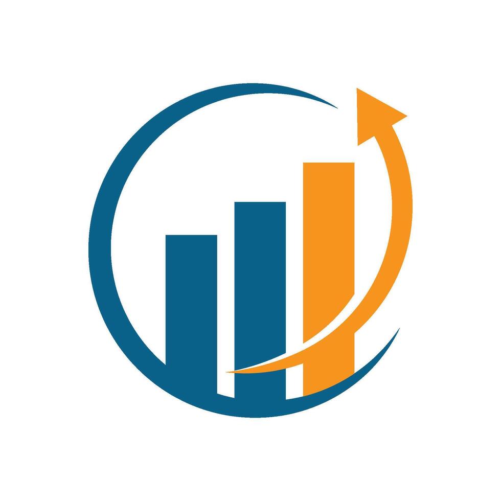 Business Finance professional logo flat design vector