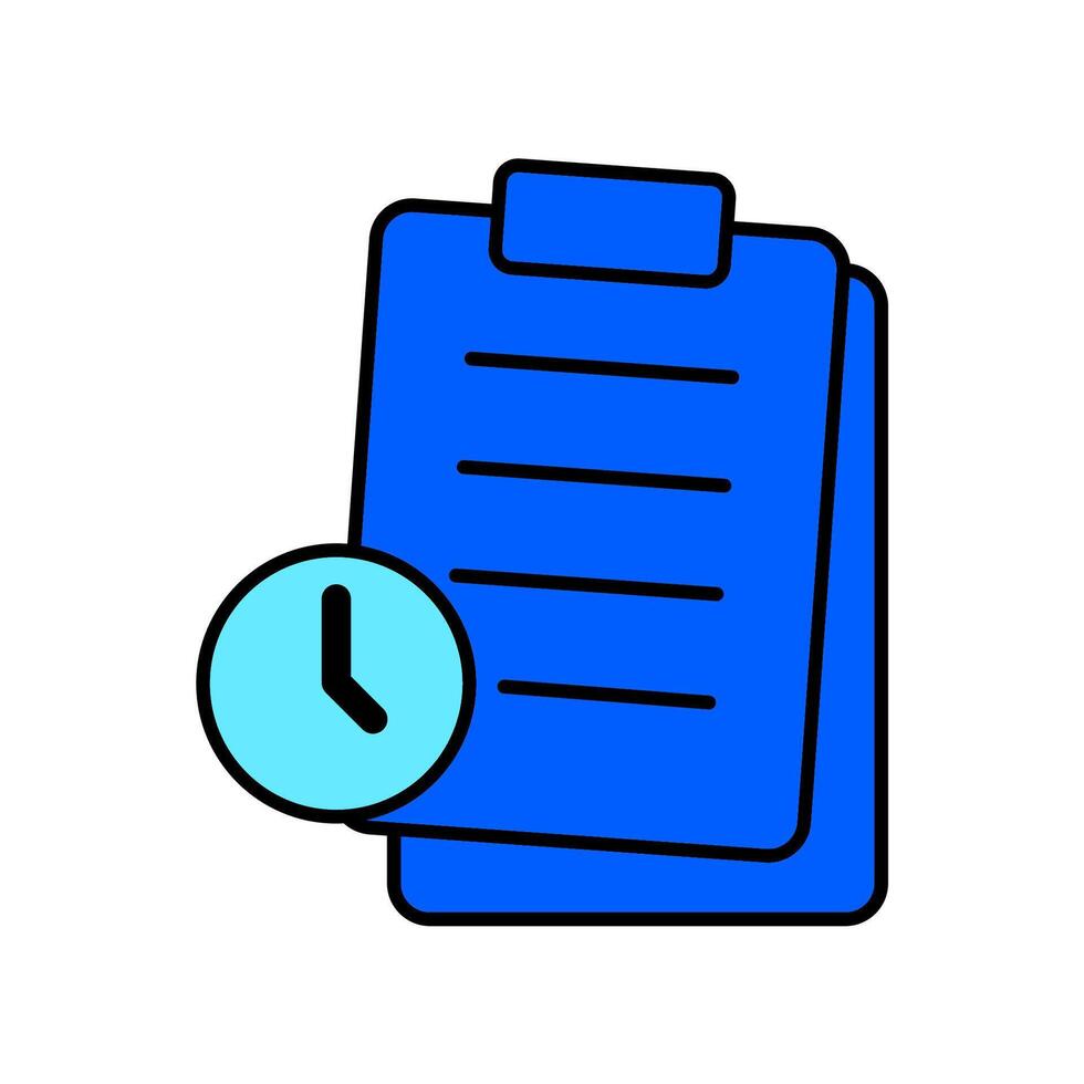 Icon a planning, isolated against a clean background. vector