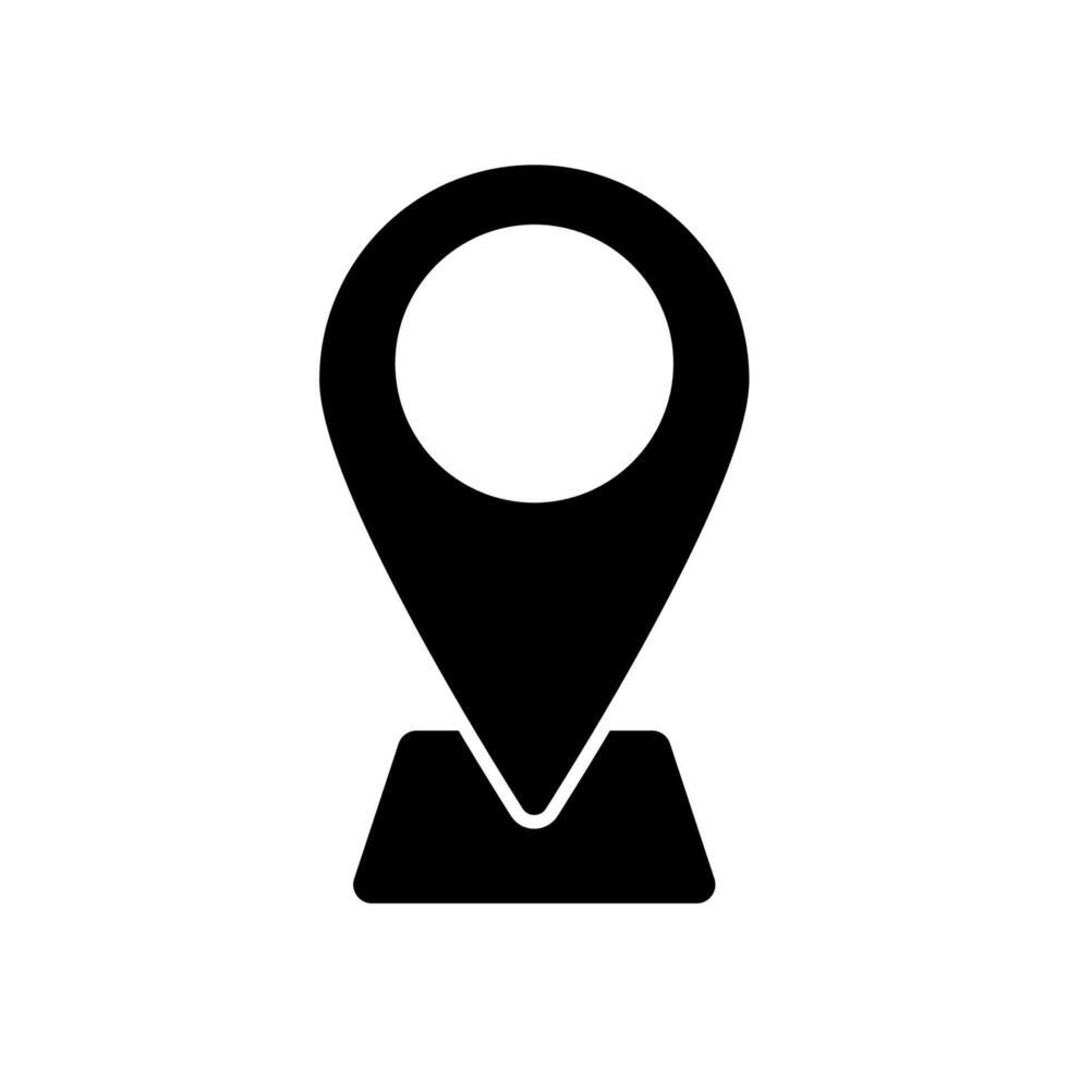 Icon a location, isolated against a clean background vector