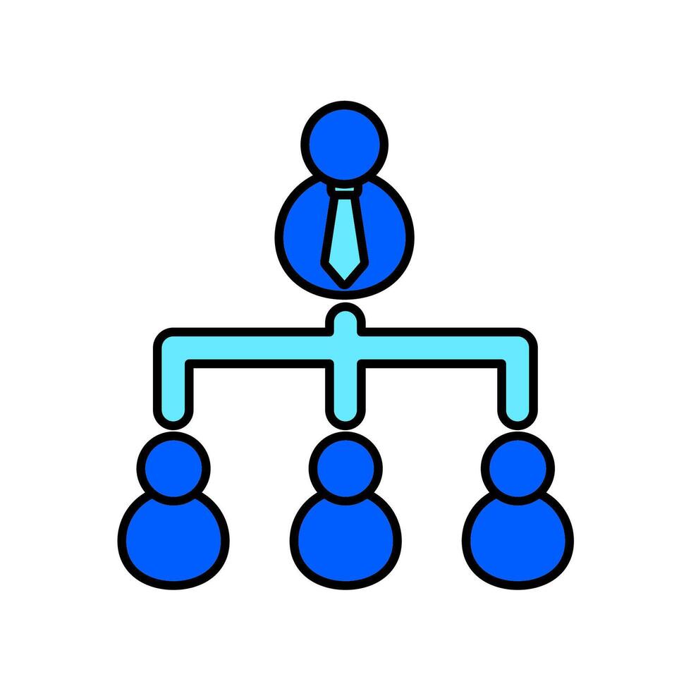 Icon a organization, isolated against a clean background. vector