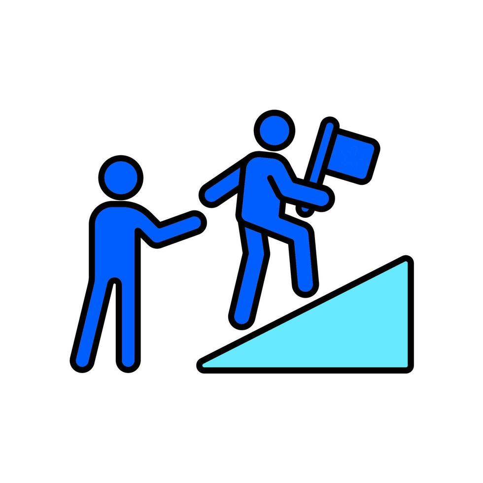 Icon a leadership, isolated against a clean background. vector