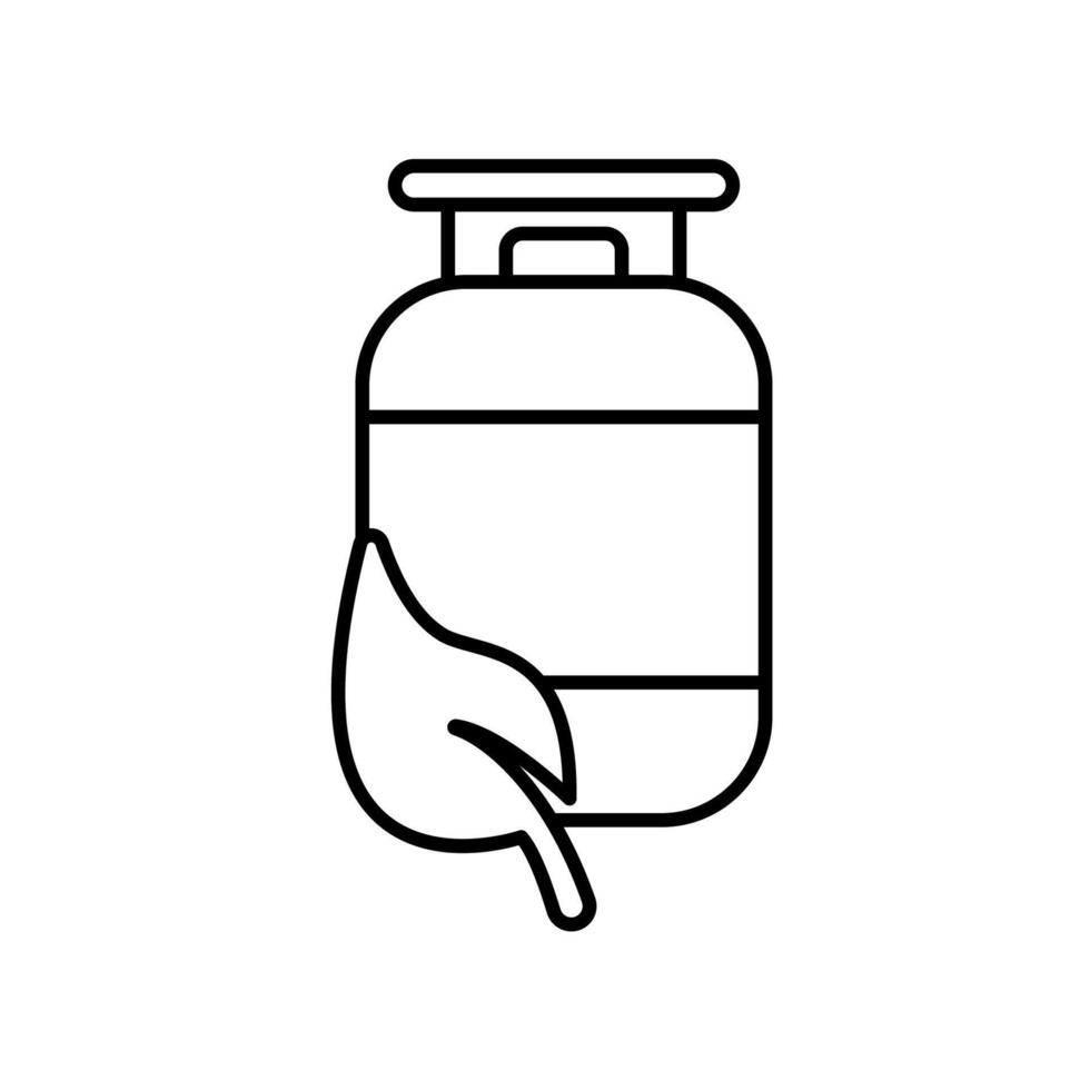 Icon a biogas, isolated against a clean background. vector
