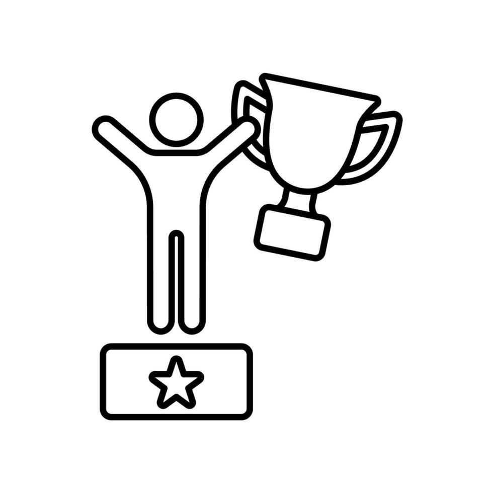 Icon a winner vector