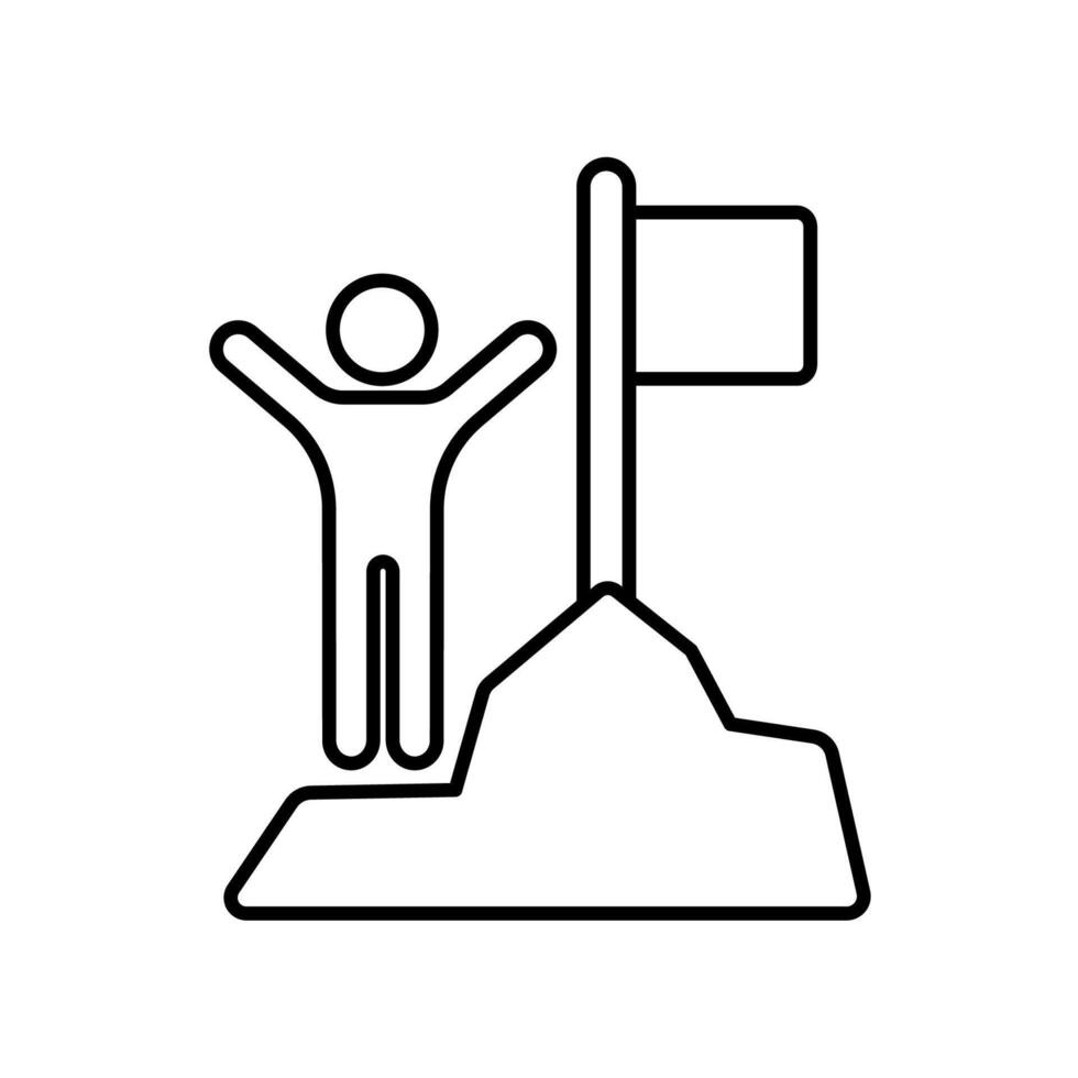 Icon a victory, isolated against a clean background. vector