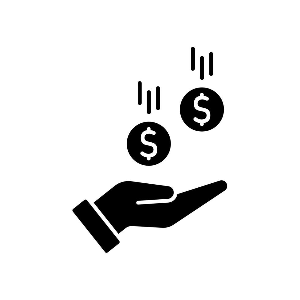 Icon a earning, isolated against a clean background vector