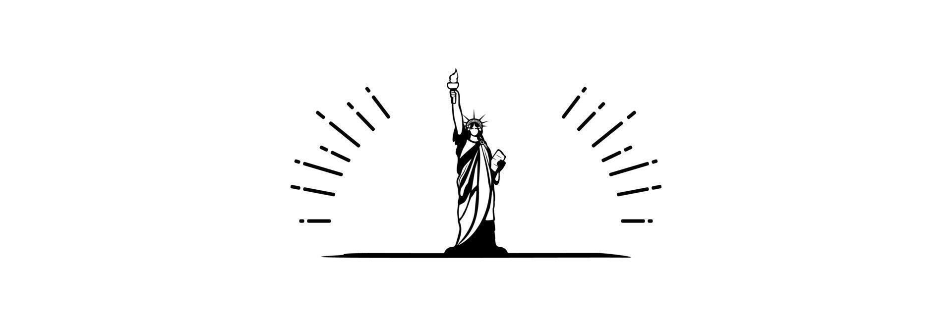 Independence Day of America. vector