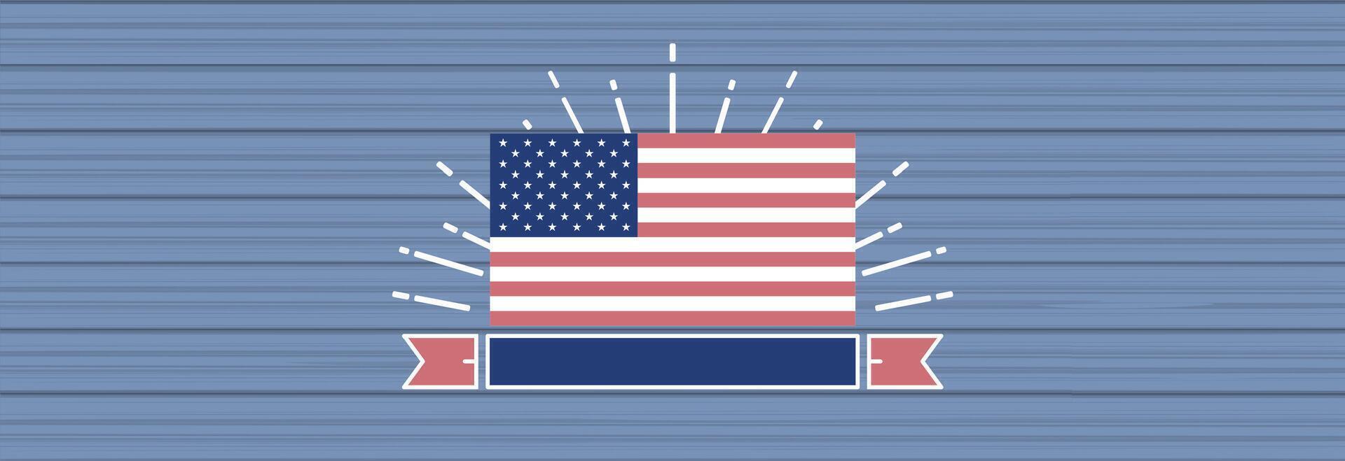 Independence Day of the United States of America. vector