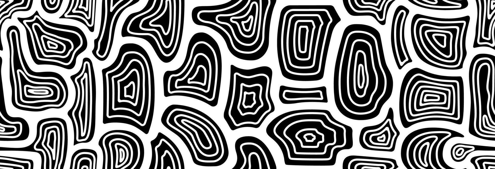 Abstract marble texture with monochrome fluid stains. vector