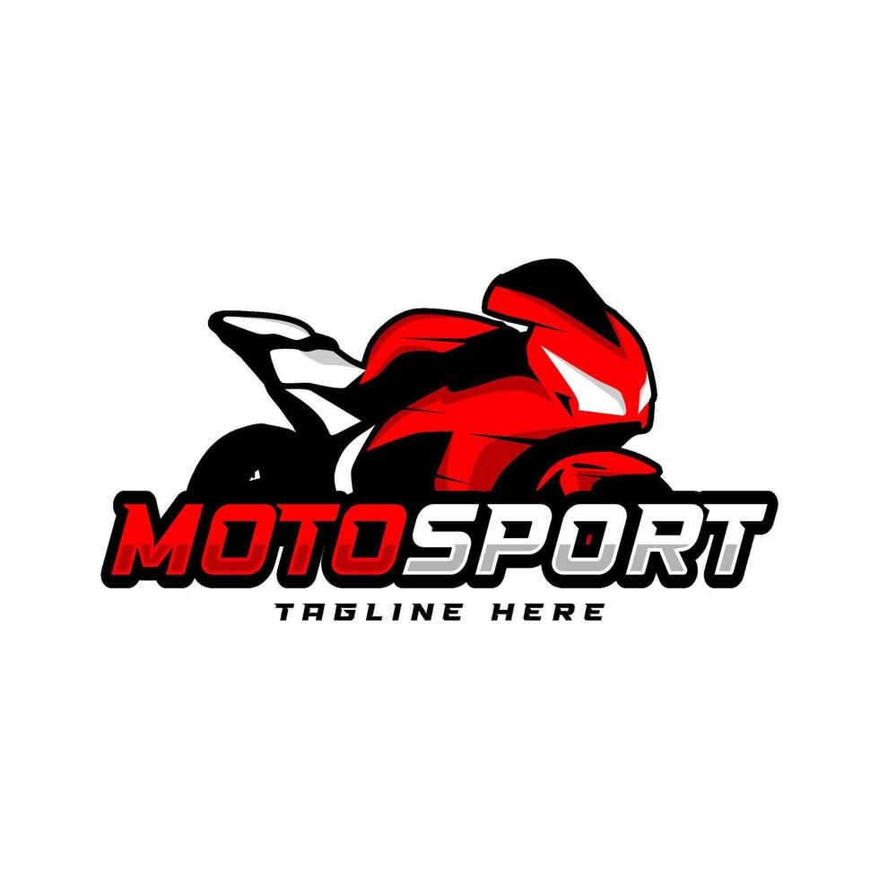 motosport motorcycle racing logo design vector