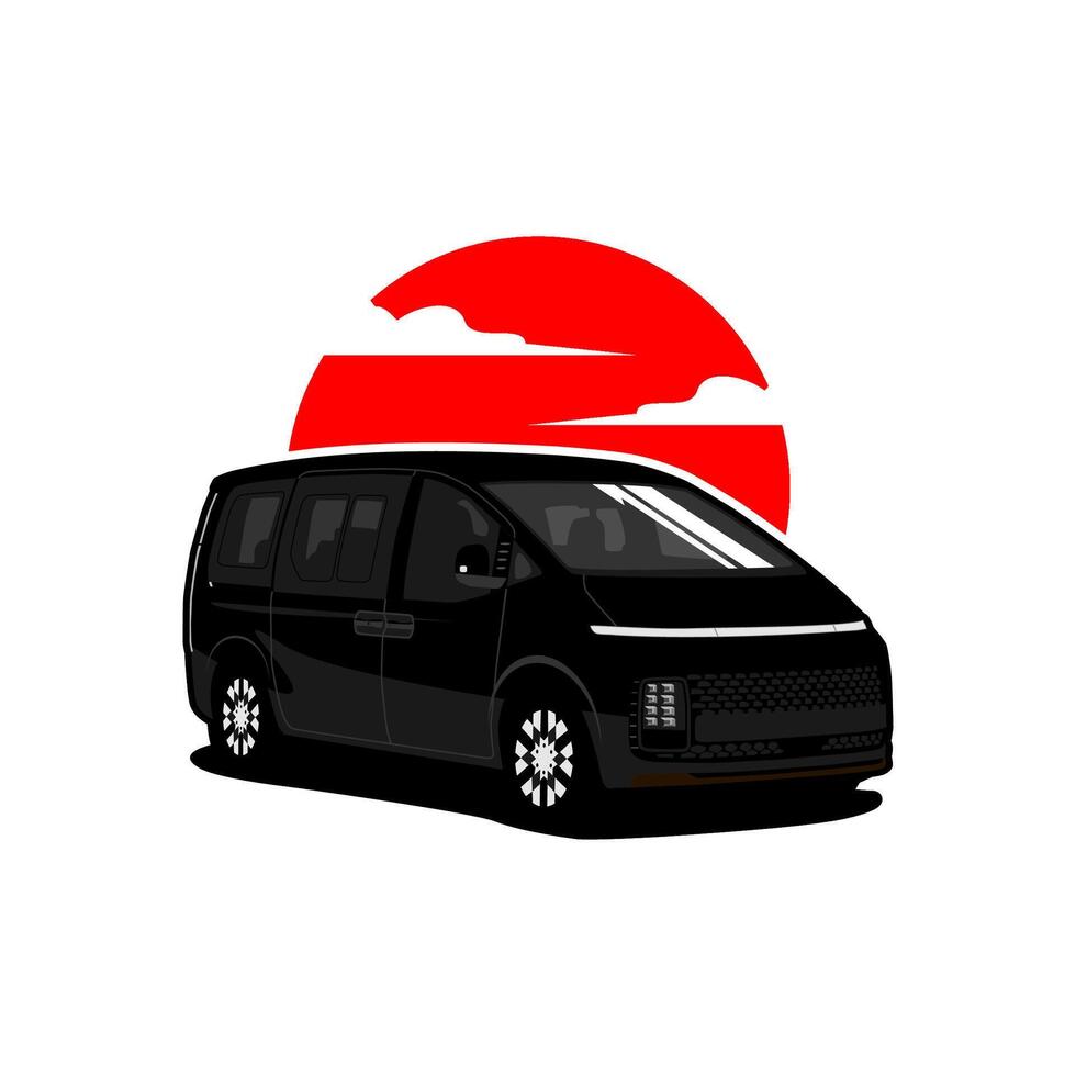 premium car mpv luxury vehicle illustration vector