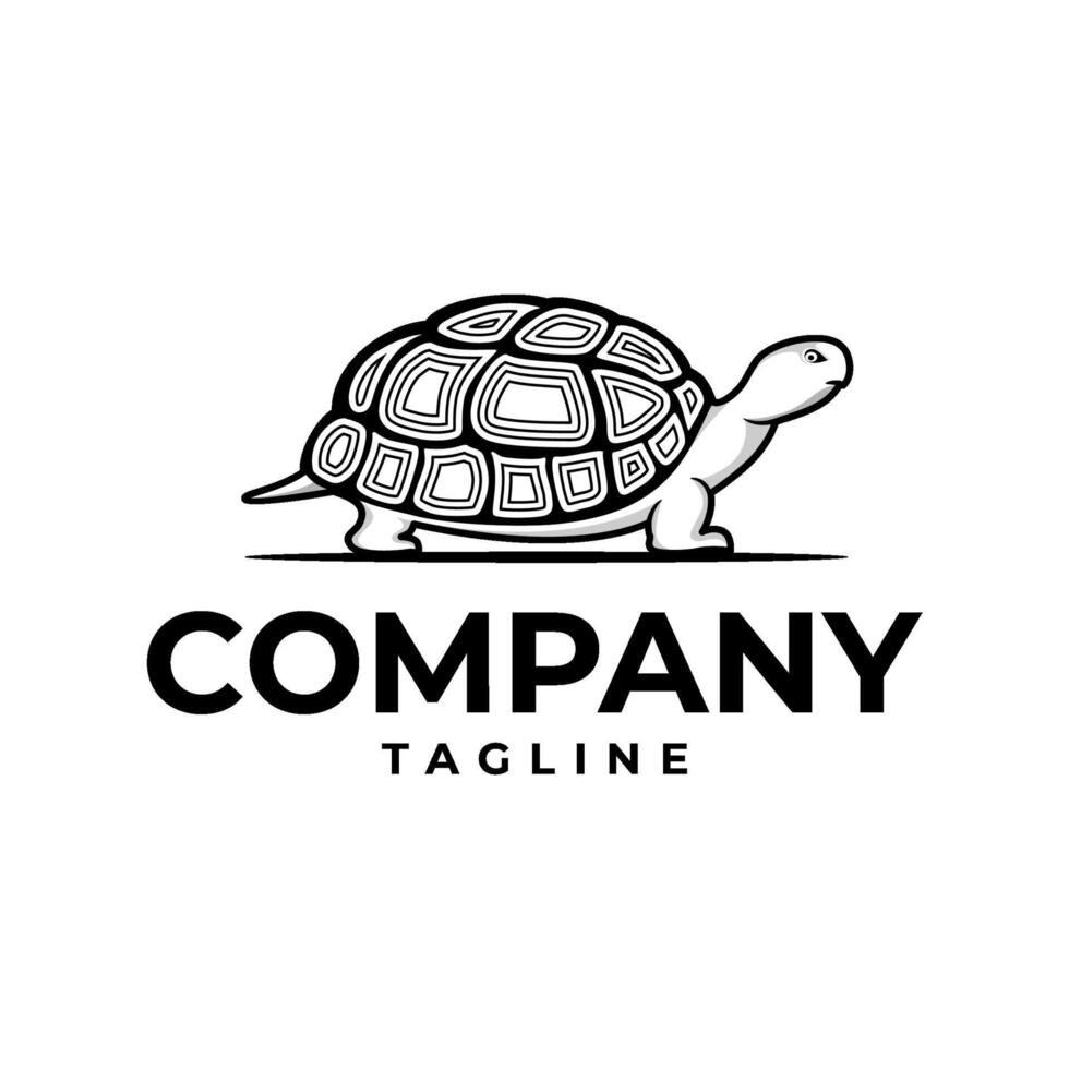turtle tortoise logo abstract monochrome illustration vector