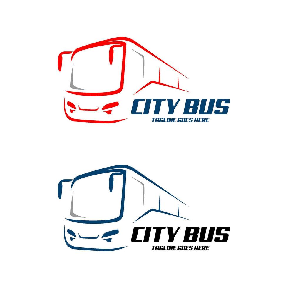 logo abstract design travel bus transport vector