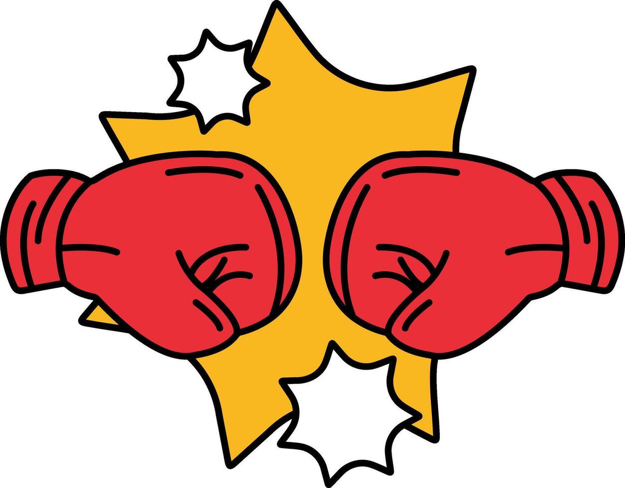 icon of a pair of boxing gloves vector