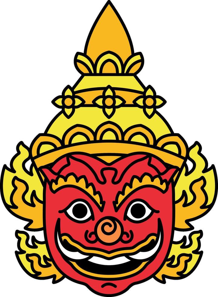 illustration icon of a Thai giant vector