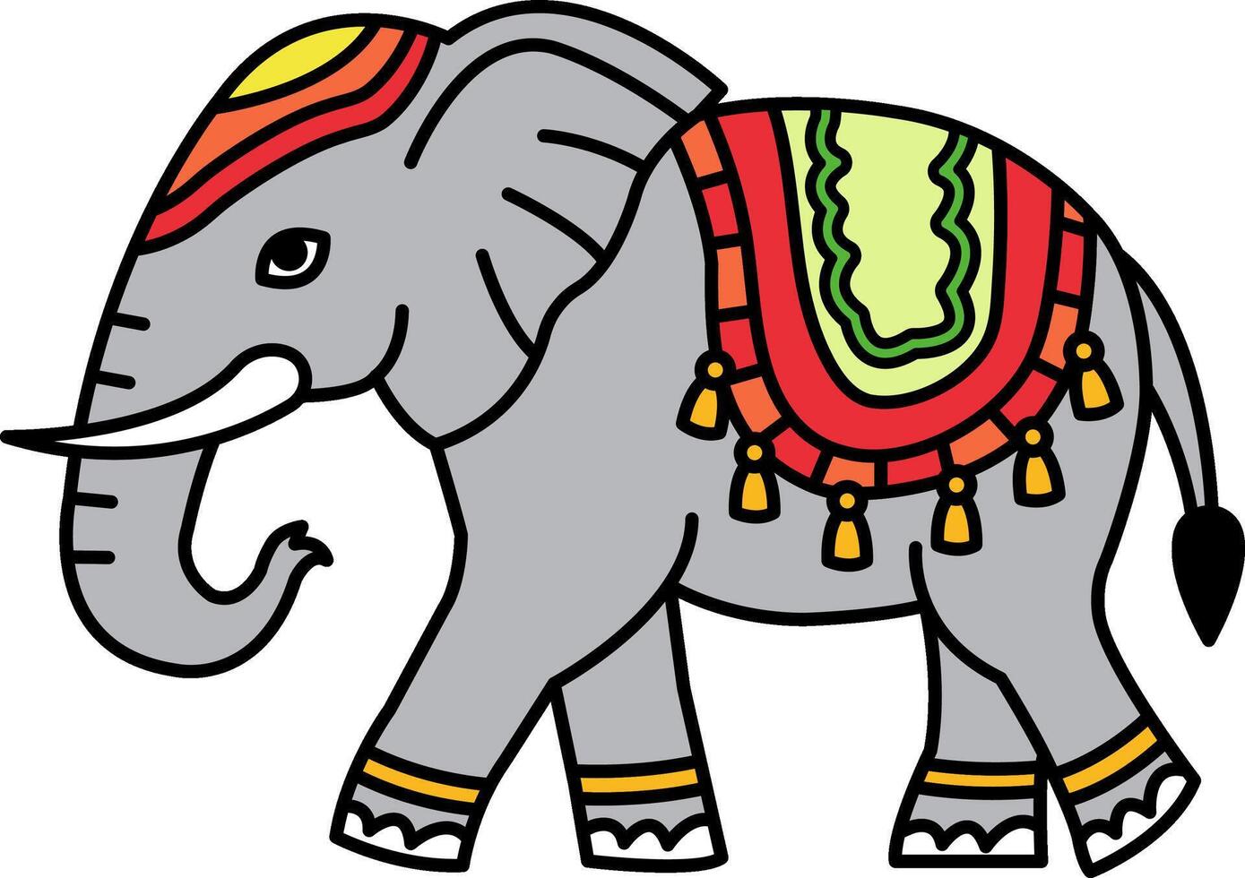 icon of Thai elephant vector