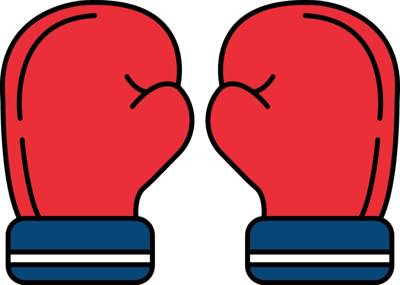 illustration icon of a pair of boxing gloves vector