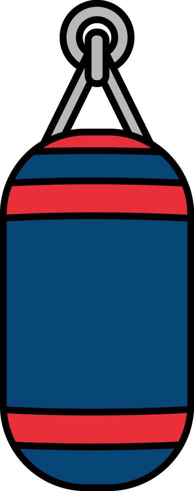 single icon of a boxing sandbag vector