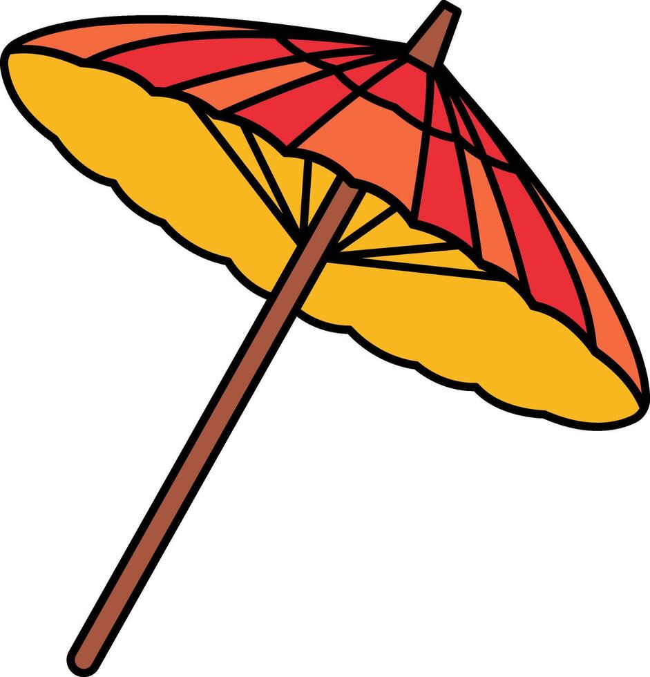 single icon of Borsang umbrella vector