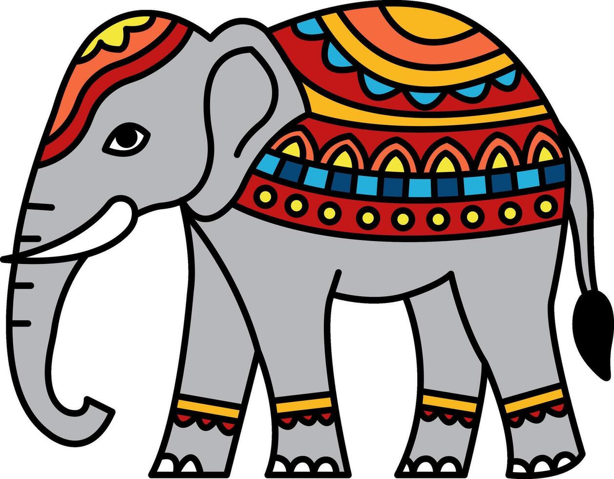 single icon of Thai elephant vector