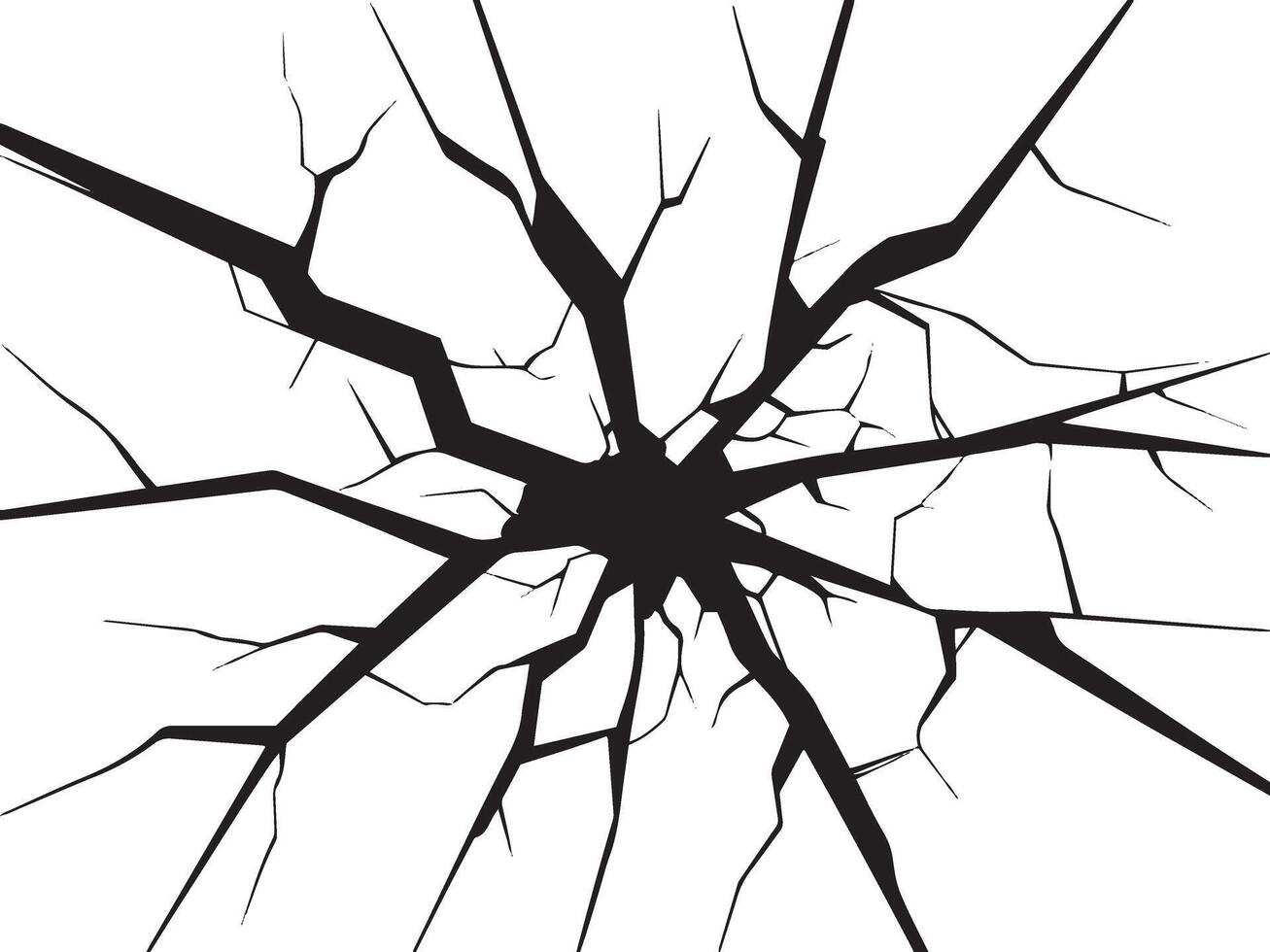 cracked surface texture black and white background illustration vector