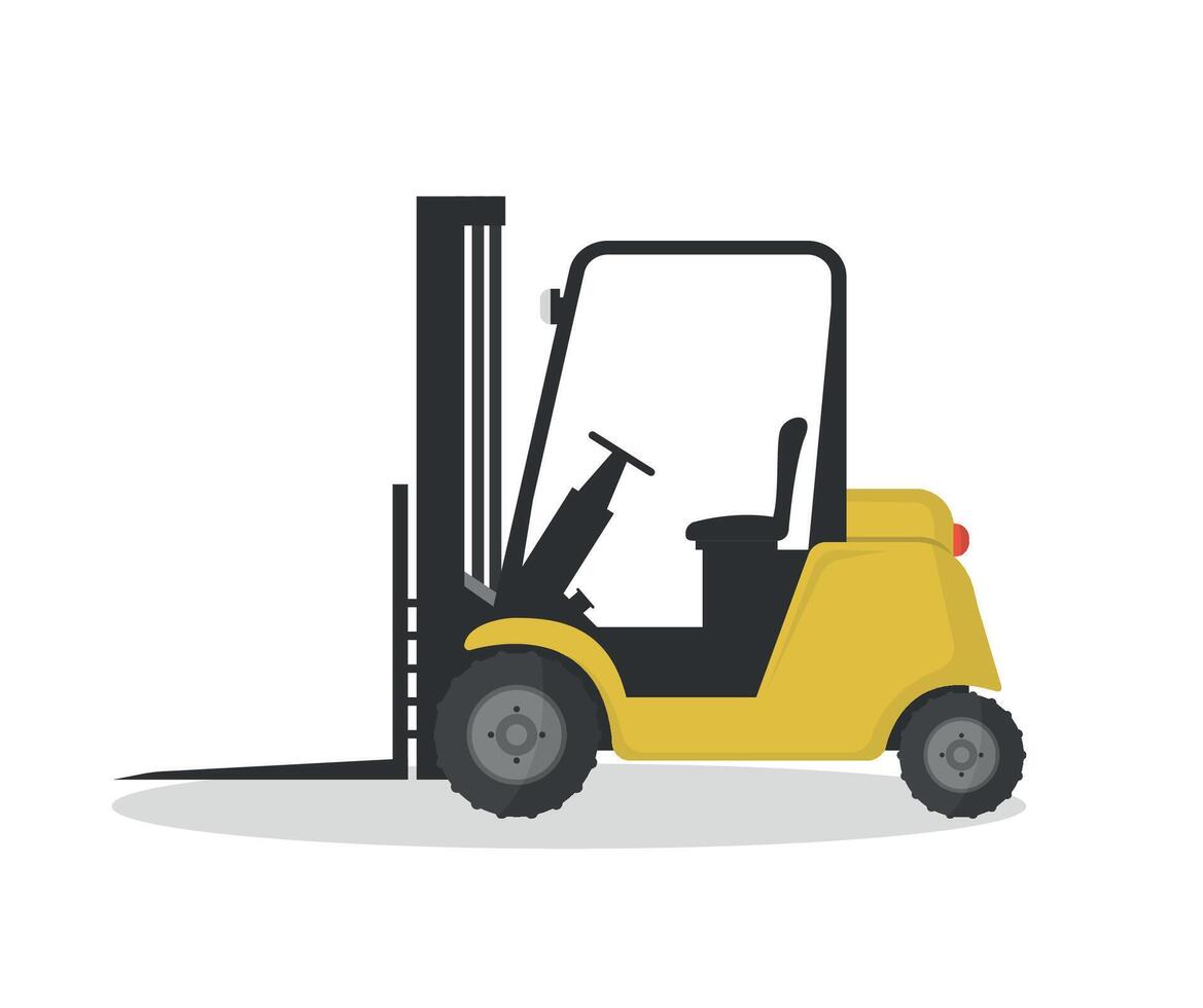Loader icon on white background. Warehouse transport. Logistics, transportation of goods. vector