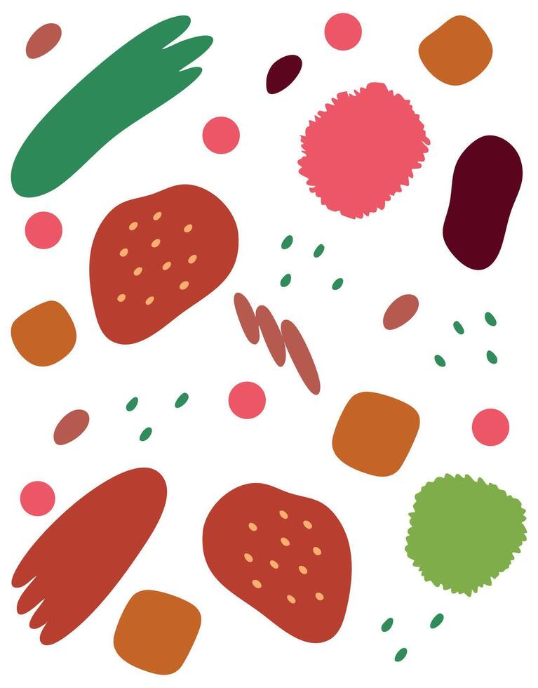Colorful Playful Organic Abstract Pattern vector