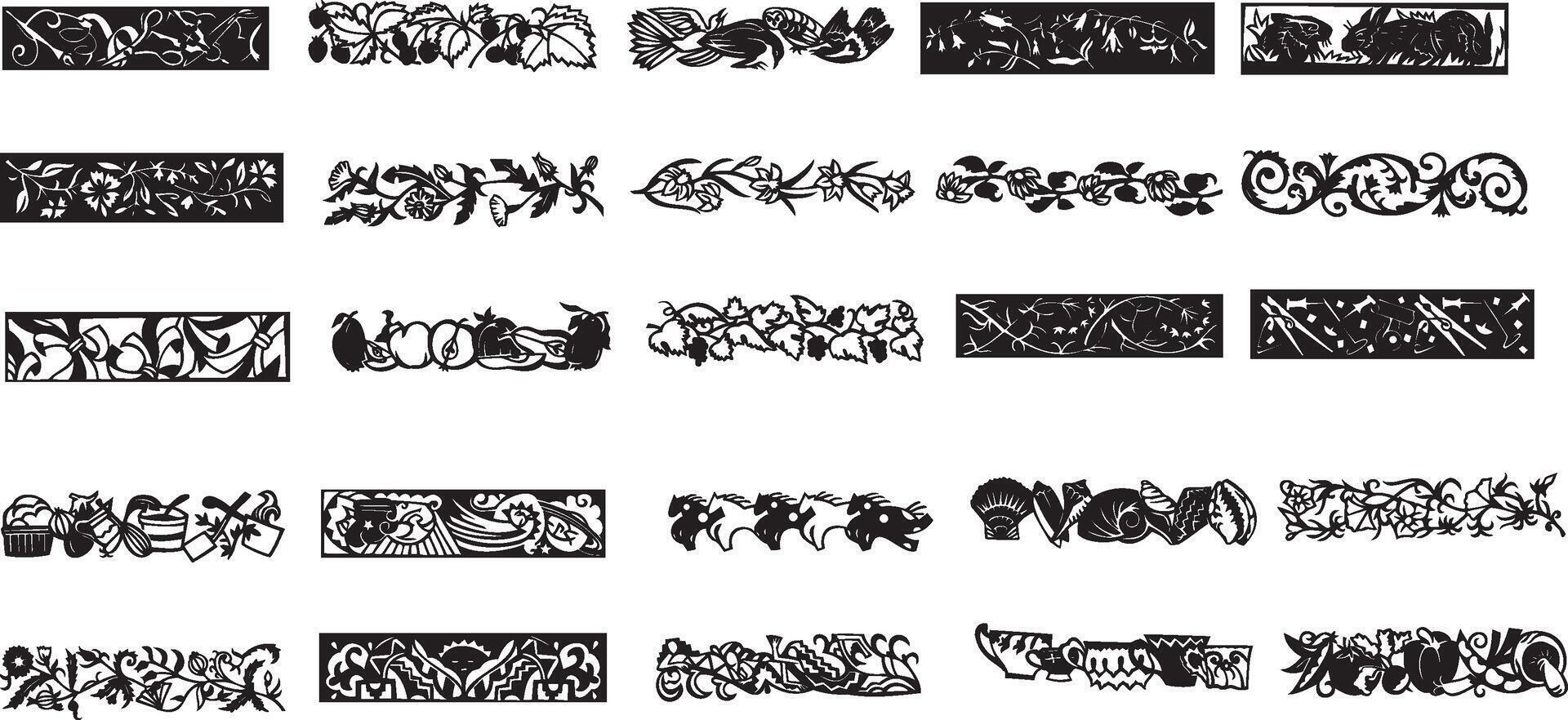 a set of different graffiti fonts vector