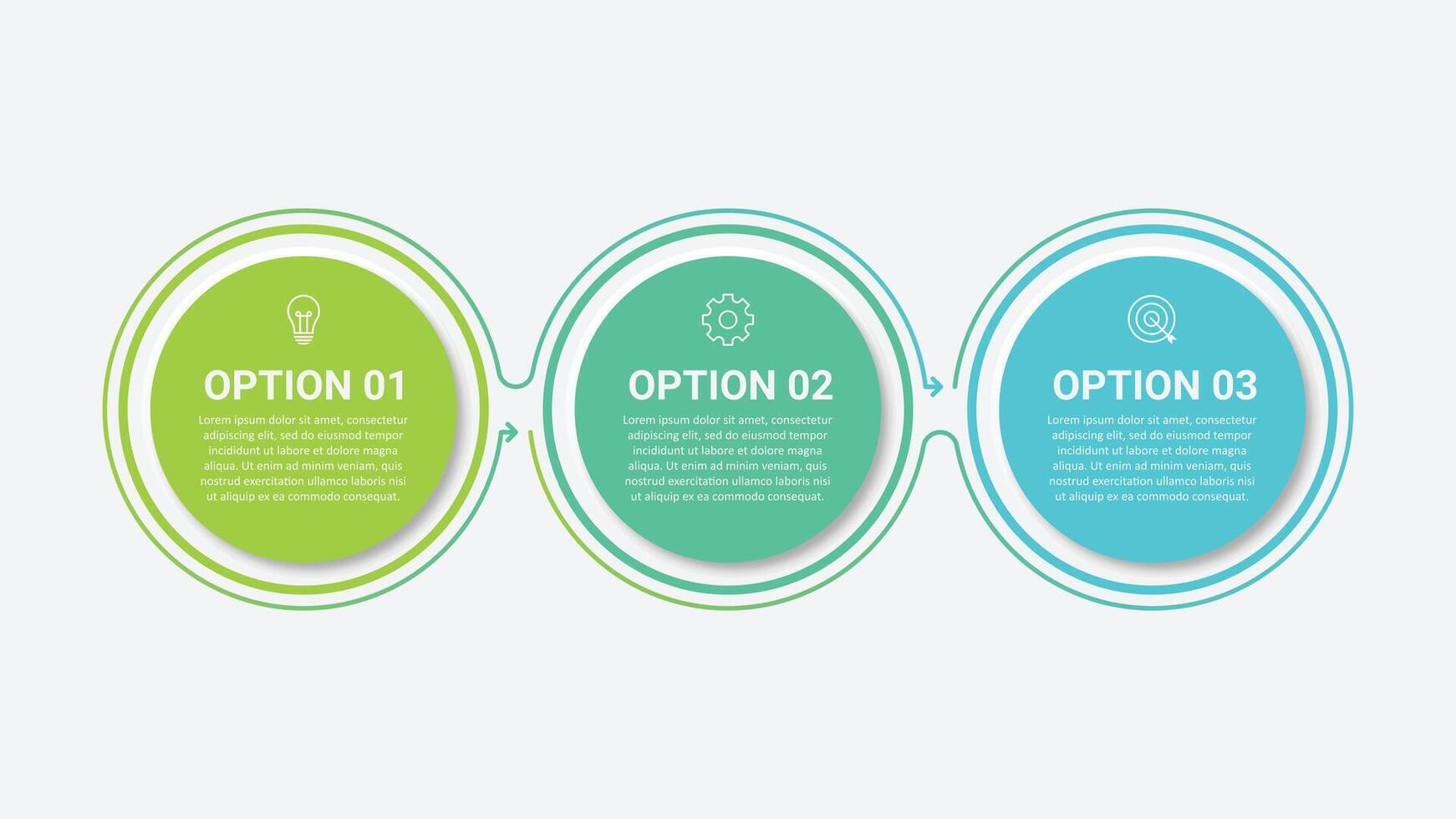 Business infographic template. Thin line design label with icon and 3 options vector