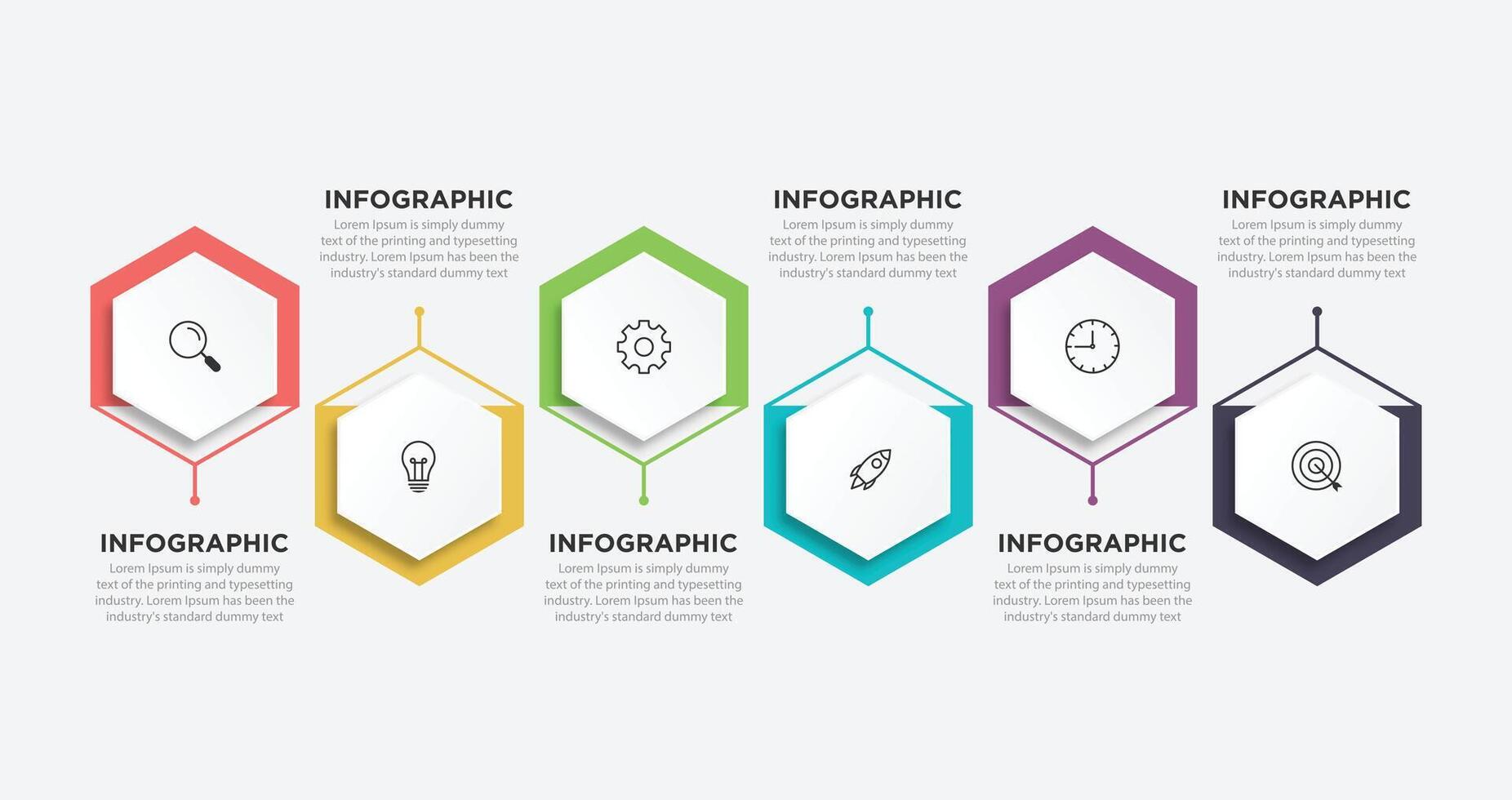 Business data visualization. timeline infographic icons designed for abstract background template vector