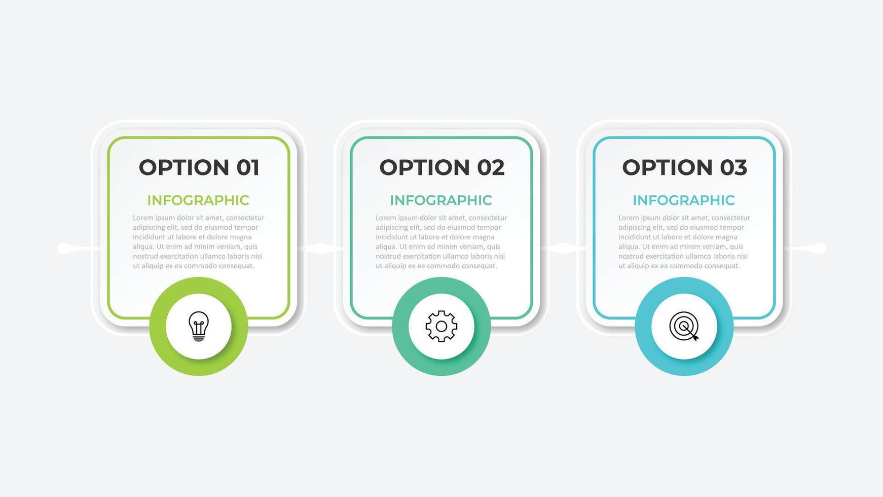 Business infographic template. Thin line design label with icon and 3 options, steps or process. vector
