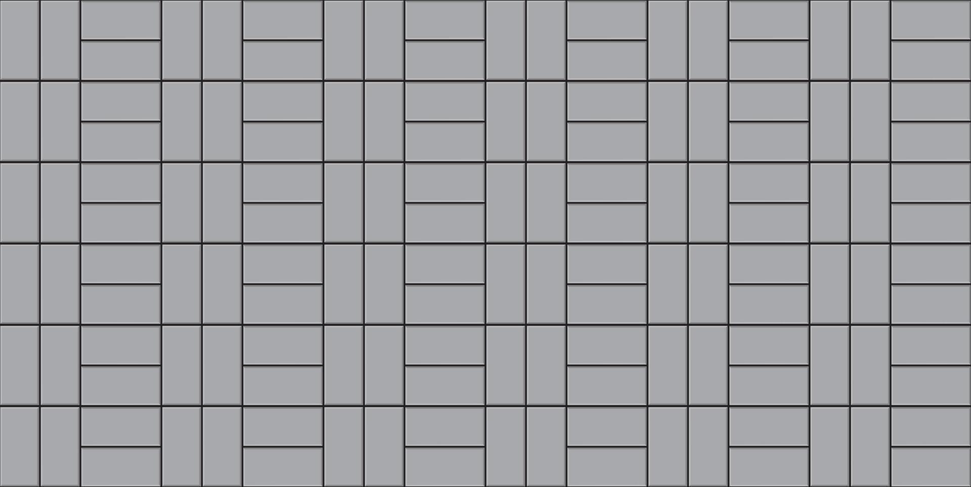 Square tile pavement in gray color illustration. vector