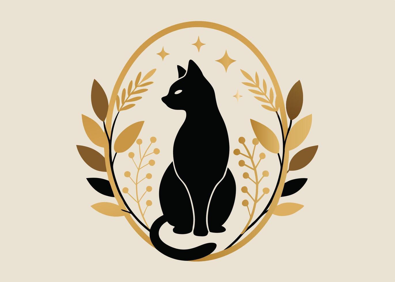 Cat Line Art Cat minimalist illustration vector