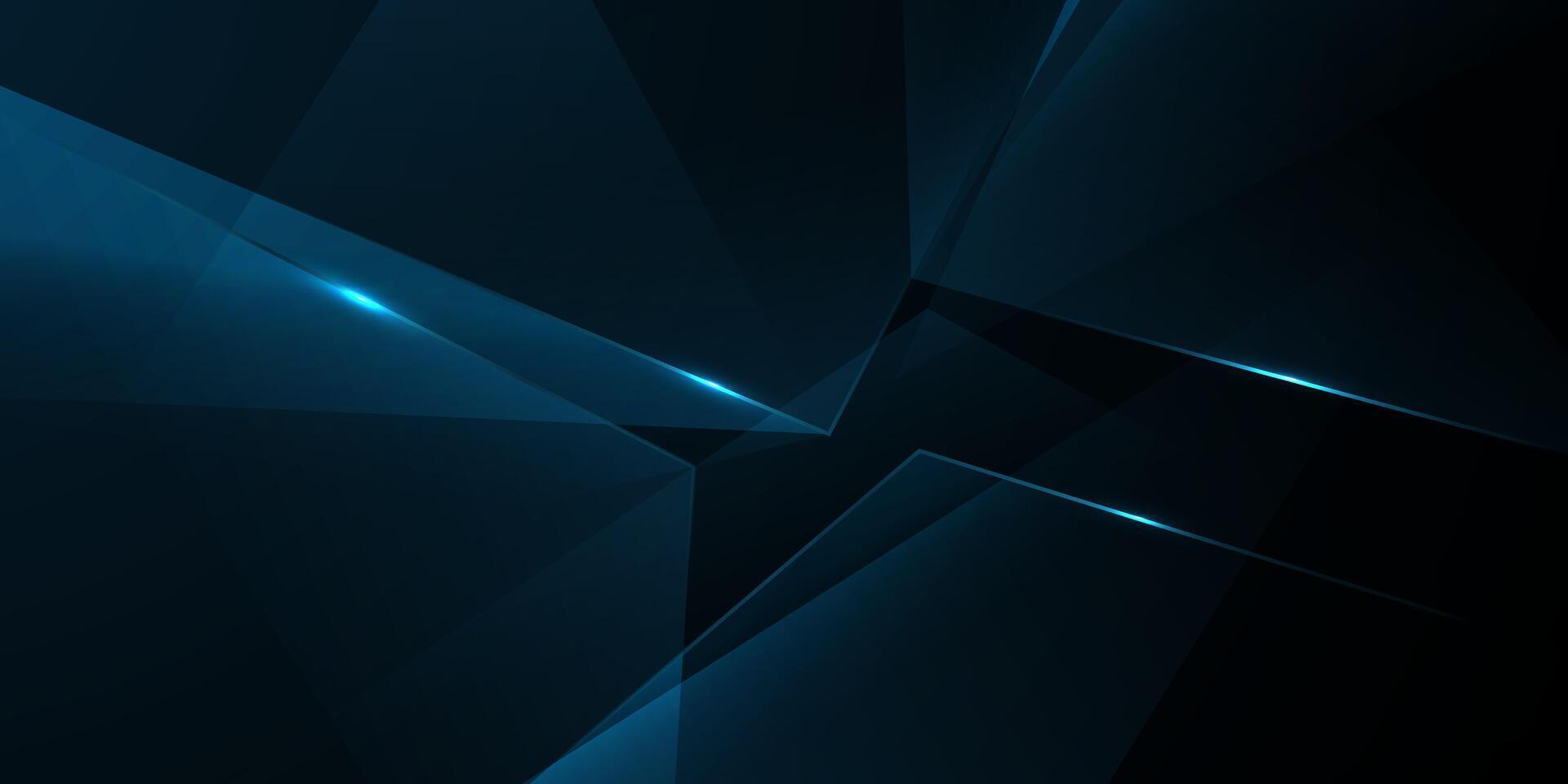 Abstract blue background with a light shining through it vector
