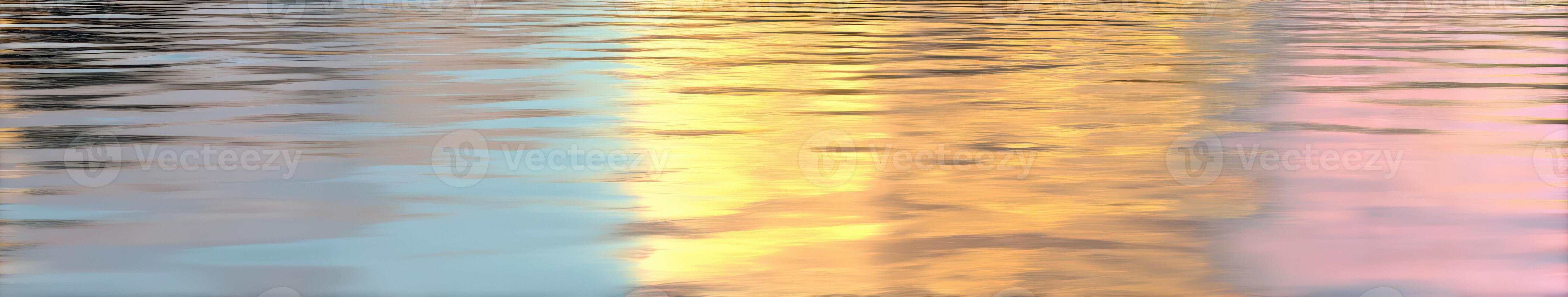Reflections on water at sunset create stunning visuals photo