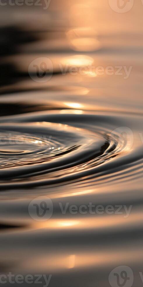 A close up of a ripple in the water photo