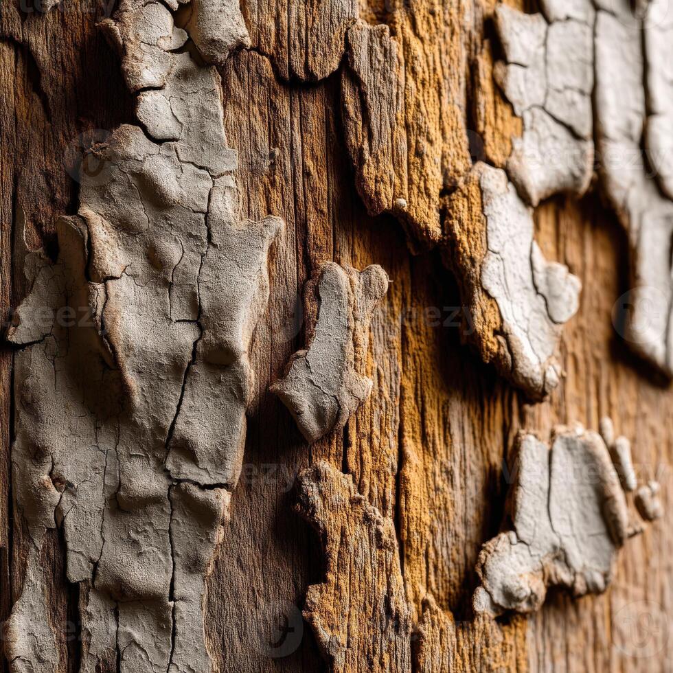 Rustic wood close-up showcasing natural textures and colors photo