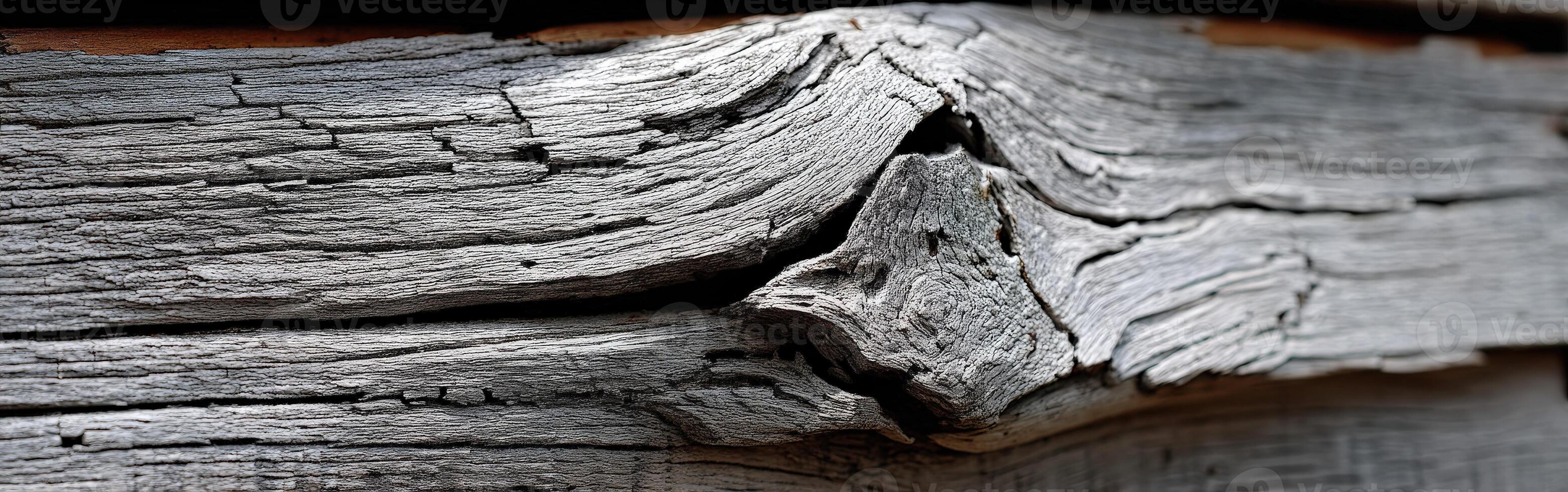 Weathered wood texture reveals rustic charm and history photo