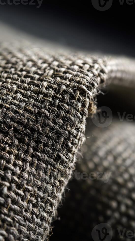 Textured fabric background showcasing intricate weaving patterns photo
