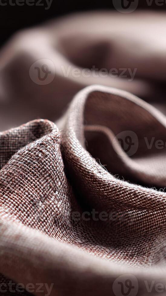 Soft textured fabric showcasing subtle folds and natural movement photo