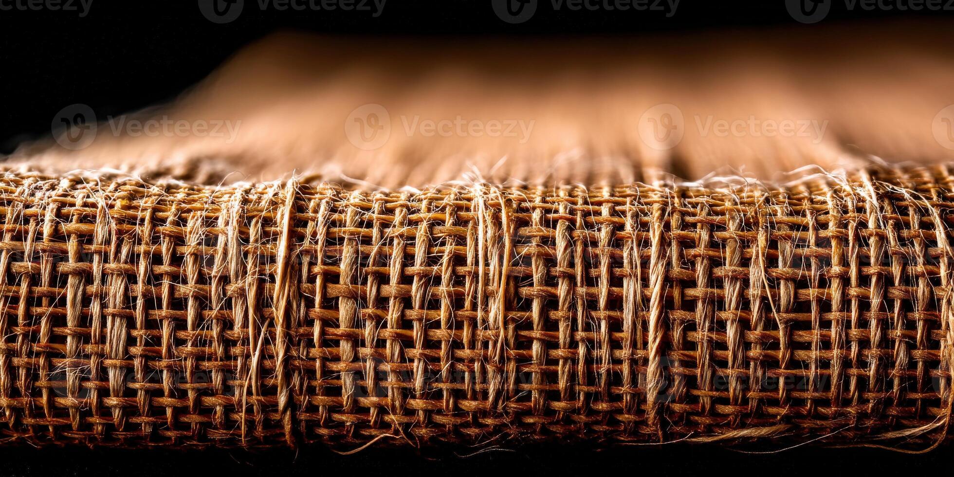Textured woven fabric background showcasing intricate patterns photo
